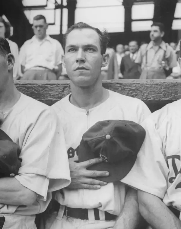 Pete Reiser's relentless approach to the game (he made a habit of slamming into outfield walls) ended his promising career too soon; it was further shortened by missing three seasons in the Army during WWII.