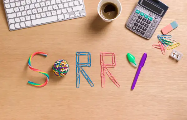 how to apologize when you screw up at work