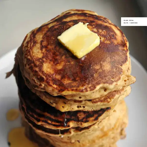 Banana Pancakes  from Good and Cheap by Leanne Brown.