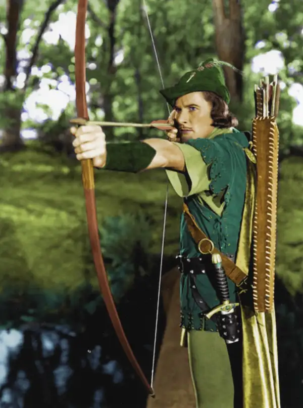 ERROL FLYNN as Robin Hood
