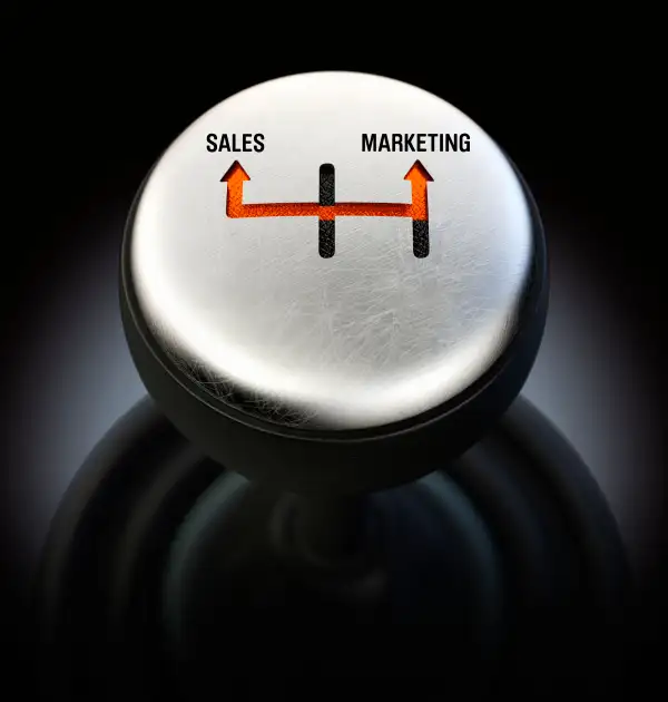 Gear shift from Sales to Marketing