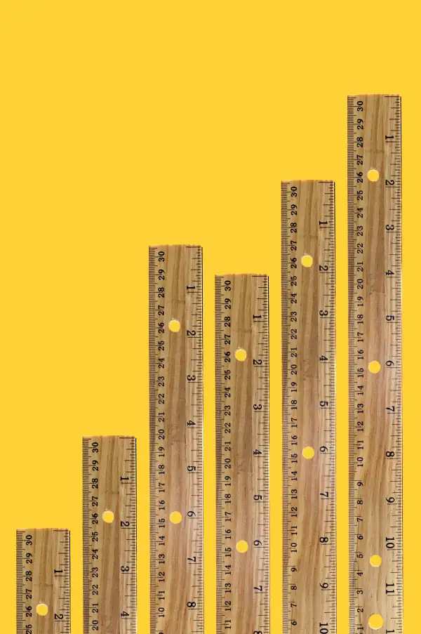 Rulers in bar graph