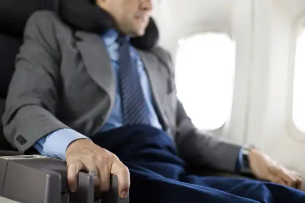 An anxiety filled flight can make it tough to give your best at work.