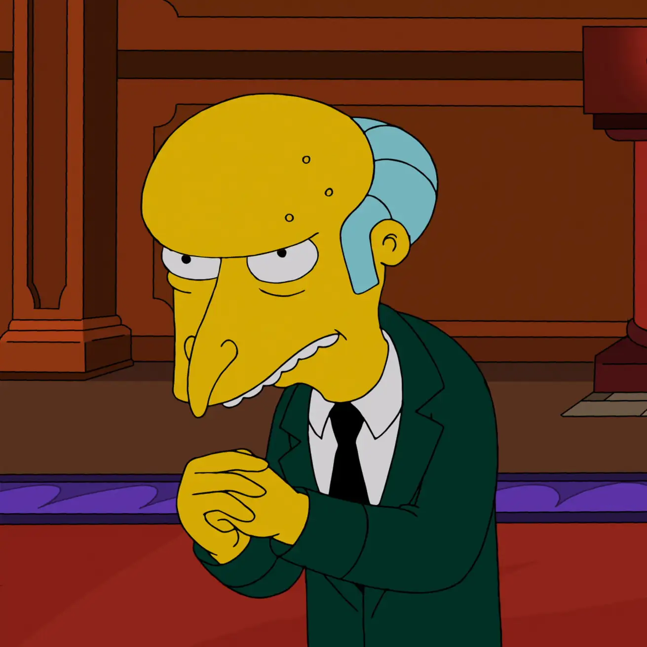 Monty Burns on THE SIMPSONS