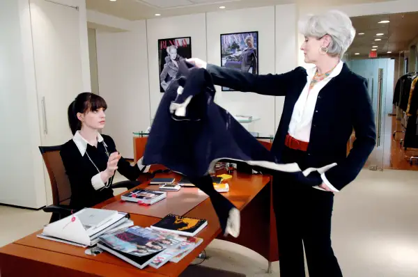 THE DEVIL WEARS PRADA, Anne Hathaway, Meryl Streep, 2006.