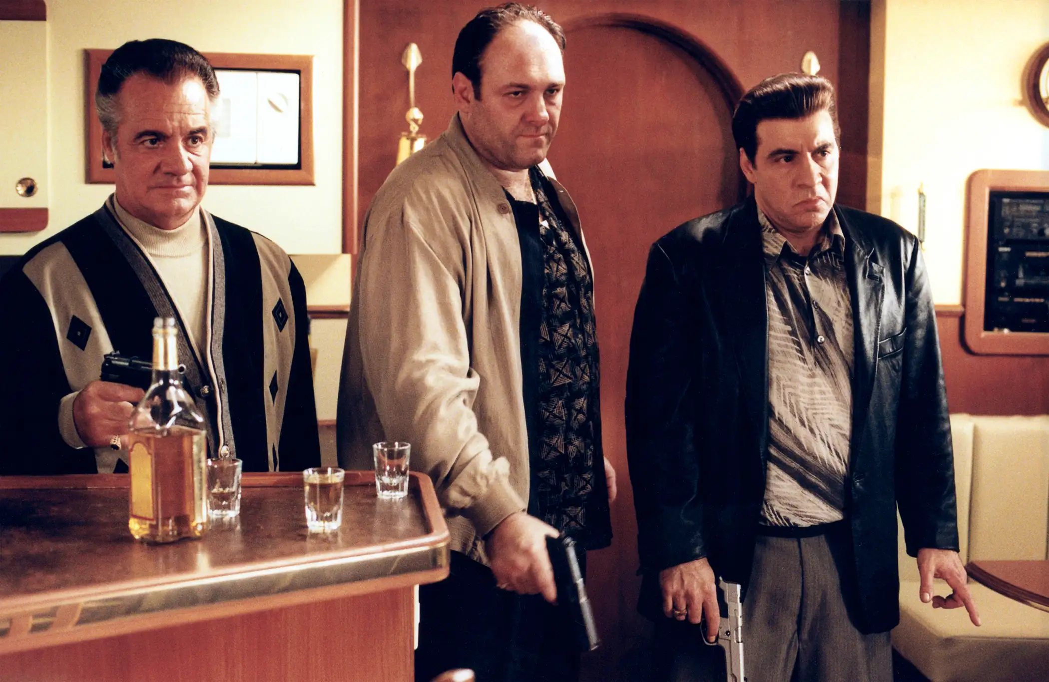 THE SOPRANOS, Tony Sirico, James Gandolfini, Steven Van Zandt, (Season 2, 2000), 1999-2007.