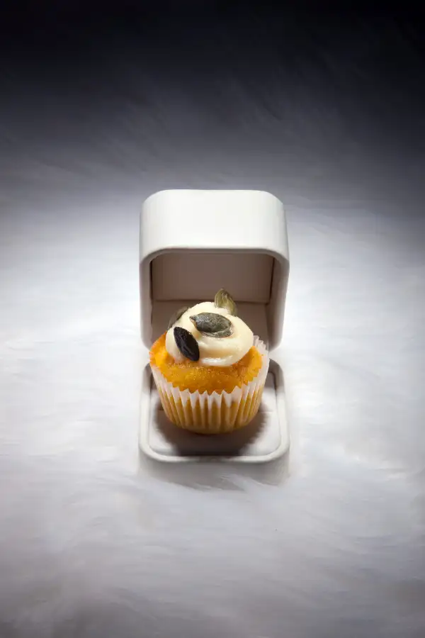 cupcake in a ring box