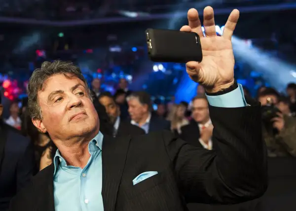 Sylvester Stallone taking a selfie