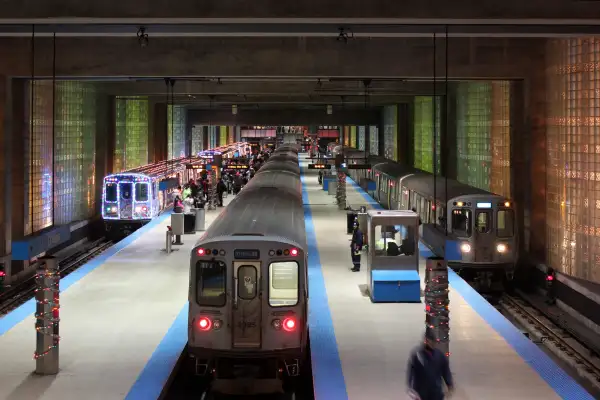 The Blue Line, Chicago, Illinois.