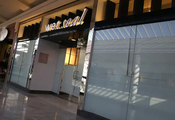 Paper covers the windows at a closed Wet Seal store on January 7, 2015 in San Francisco, California. Wet Seal, a teen clothing retailer, announced that it has closed 338 of its retail stores and will lay off nearly 3,700 employees.