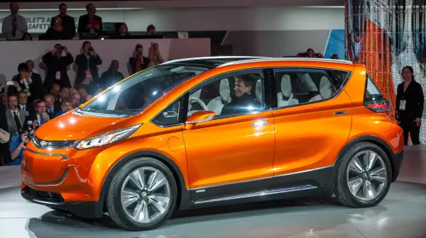 The Chevrolet Bolt EV concept vehicle