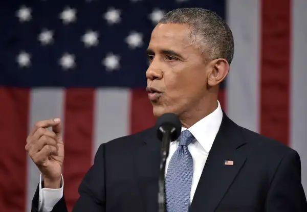 U.S. President Barack Obama delivers his State of the Union address to a joint session of Congress on Capitol Hill in Washington, January 20, 2015.