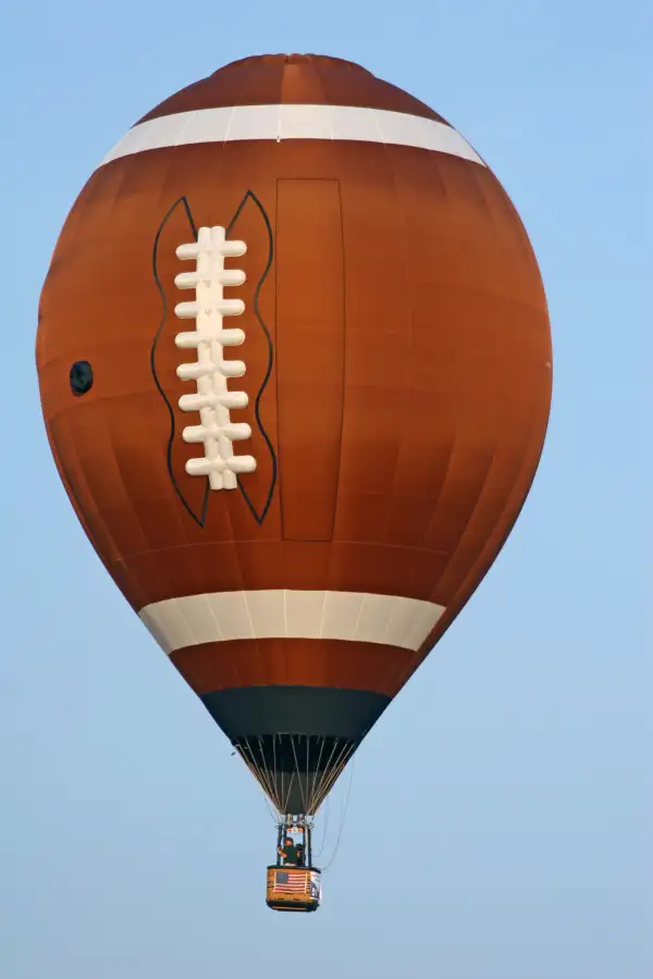 Football hot air balloon