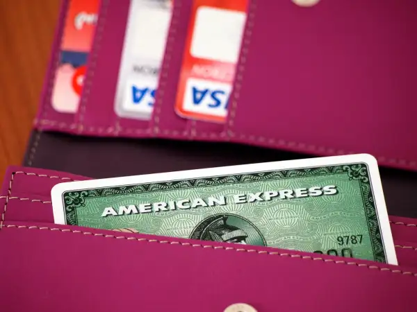 American Express card in wallet