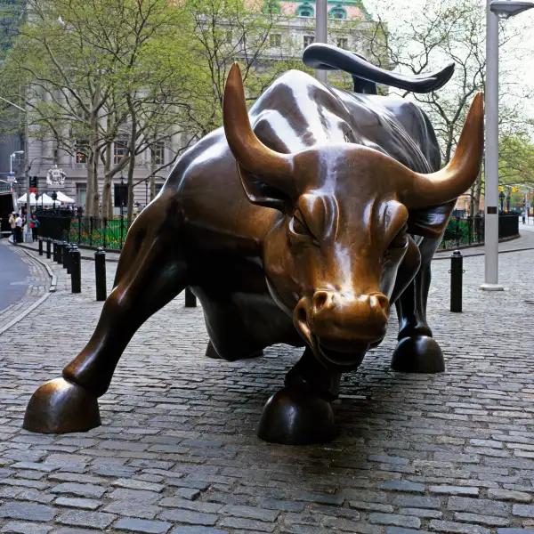 Bull statue on Wall Street