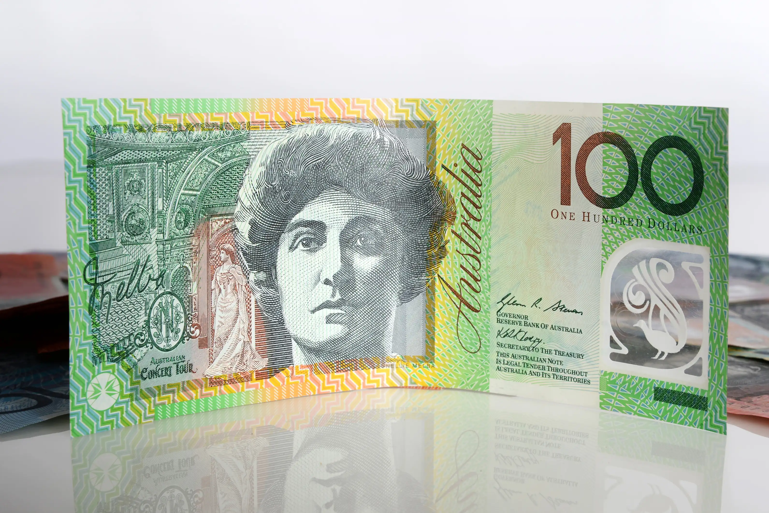 An Australian one-hundred dollar banknote