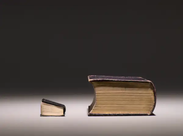 differently scaled books