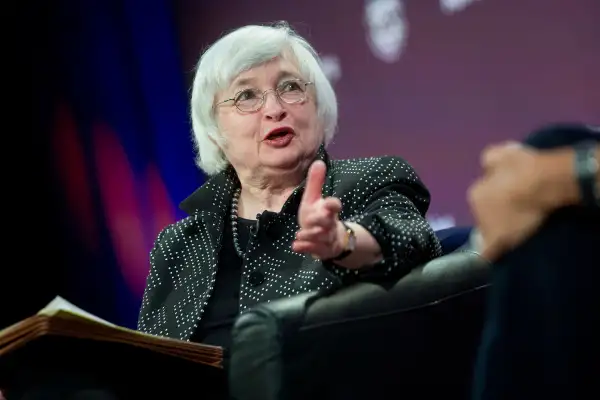 Janet Yellen, chair of the U.S. Federal Reserve, speaks at the Institute for New Economic Thinking conference at the IMF headquarters in Washington, D.C., U.S., on Wednesday, May 6, 2015.