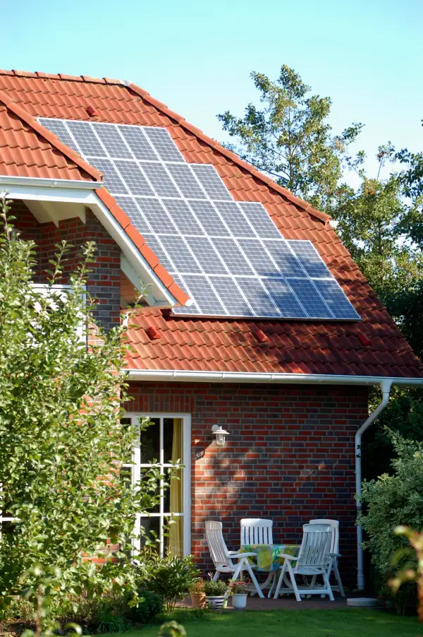 solar panels on house