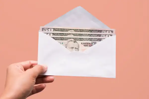 envelope of money