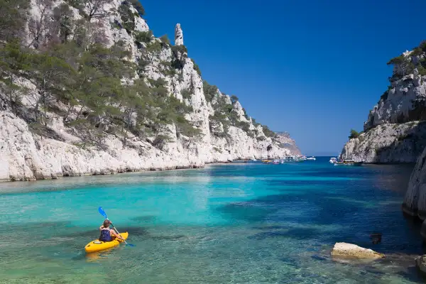 kayak on ocean in France