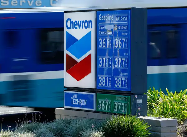 gas prices at chevron gas station