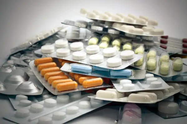 pile of prescription medicine pills and tablets
