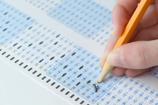 pencil tip breaking while filling in standardized test answers