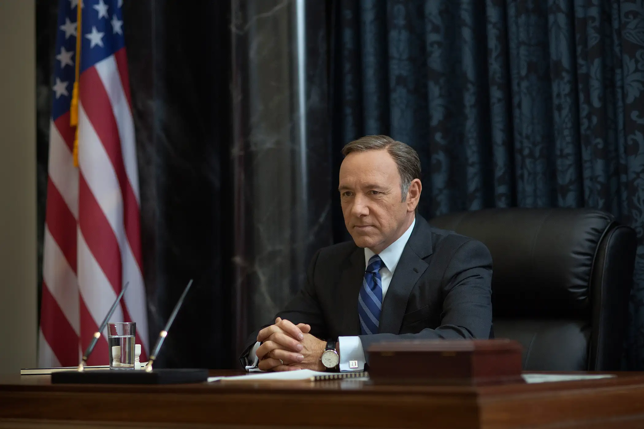 Kevin Spacey as Frank Underwood in  House of Cards” on Netflix