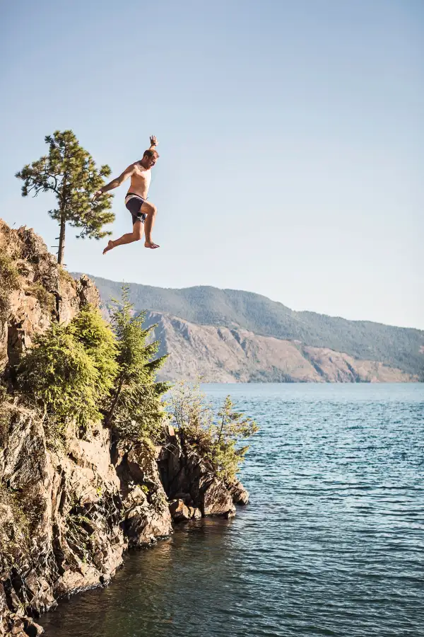 cliff diving