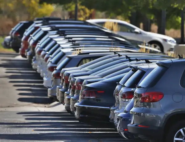 Volkswagen cars for sale are on display on the lot of a VW dealership in Boulder, Colorado, September 24, 2015.