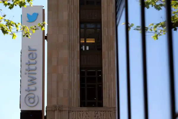 The Twitter logo at its headquarters on Market Street in San Francisco, California April 29, 2014.