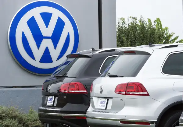 Volkswagen vehicles are seen at Northern Virginia dealer in Woodbridge, Virginia on September 29, 2015.