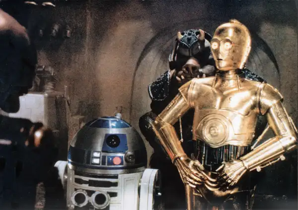 C-3PO and R2-D2 in STAR WARS VI: RETURN OF THE JEDI (1983)