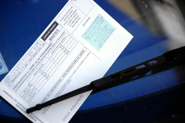 Parking Ticket Windshield