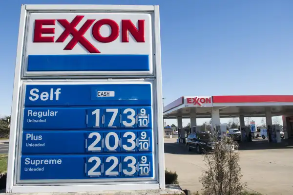 Gas prices are displayed at an Exxon gas station in Woodbridge, Virginia, January 5, 2016.