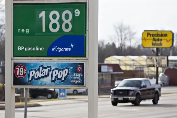 Gasoline Stations As Fuel Price Drops to Three-Year Low on Outlook for Balmy Christmas