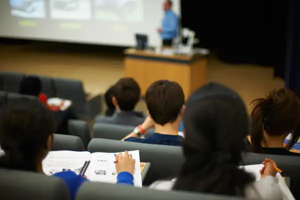 students in lecture hall