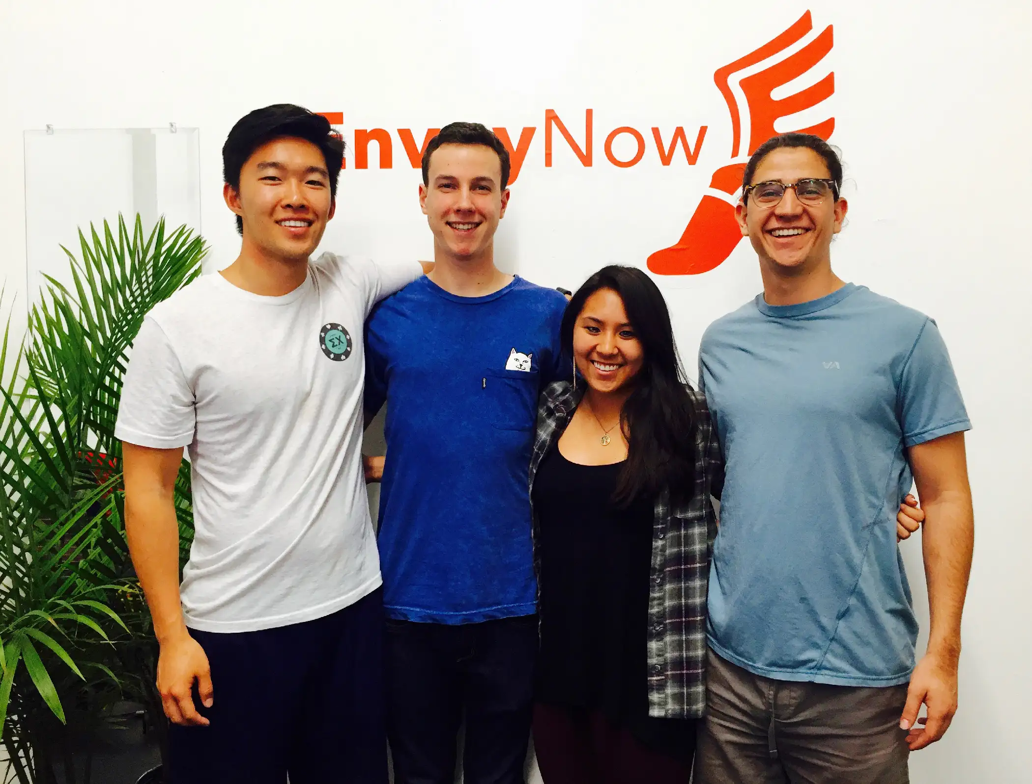 From left to right: Anthony Zhang (CEO), Parker Seagren (CTO), Kristi Hupka (EVP), Gabriel Quintela