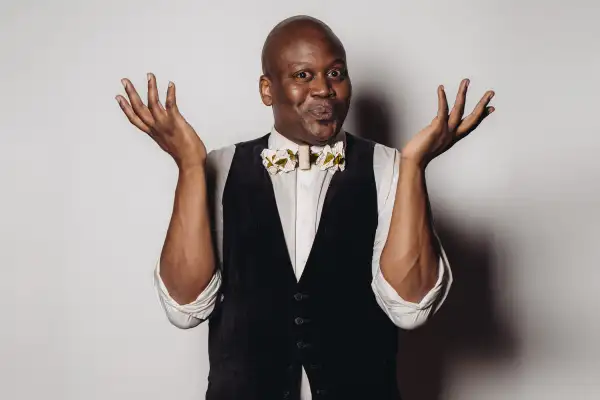 Titus Burgess poses for a portrait at the Television Academy's 67th Emmy Awards Performers Nominee Reception at the Pacific Design Center on Saturday, Sept. 19, 2015 in West Hollywood, Calif.