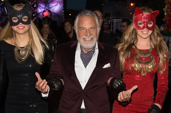 Jonathan Goldsmith (C) attends the 42nd Annual Village Halloween Parade on October 31, 2015 in New York City.