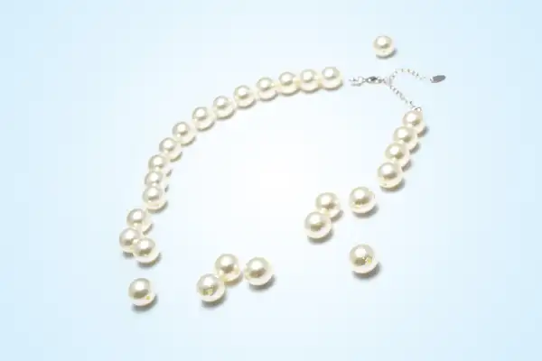 broken pearl necklace