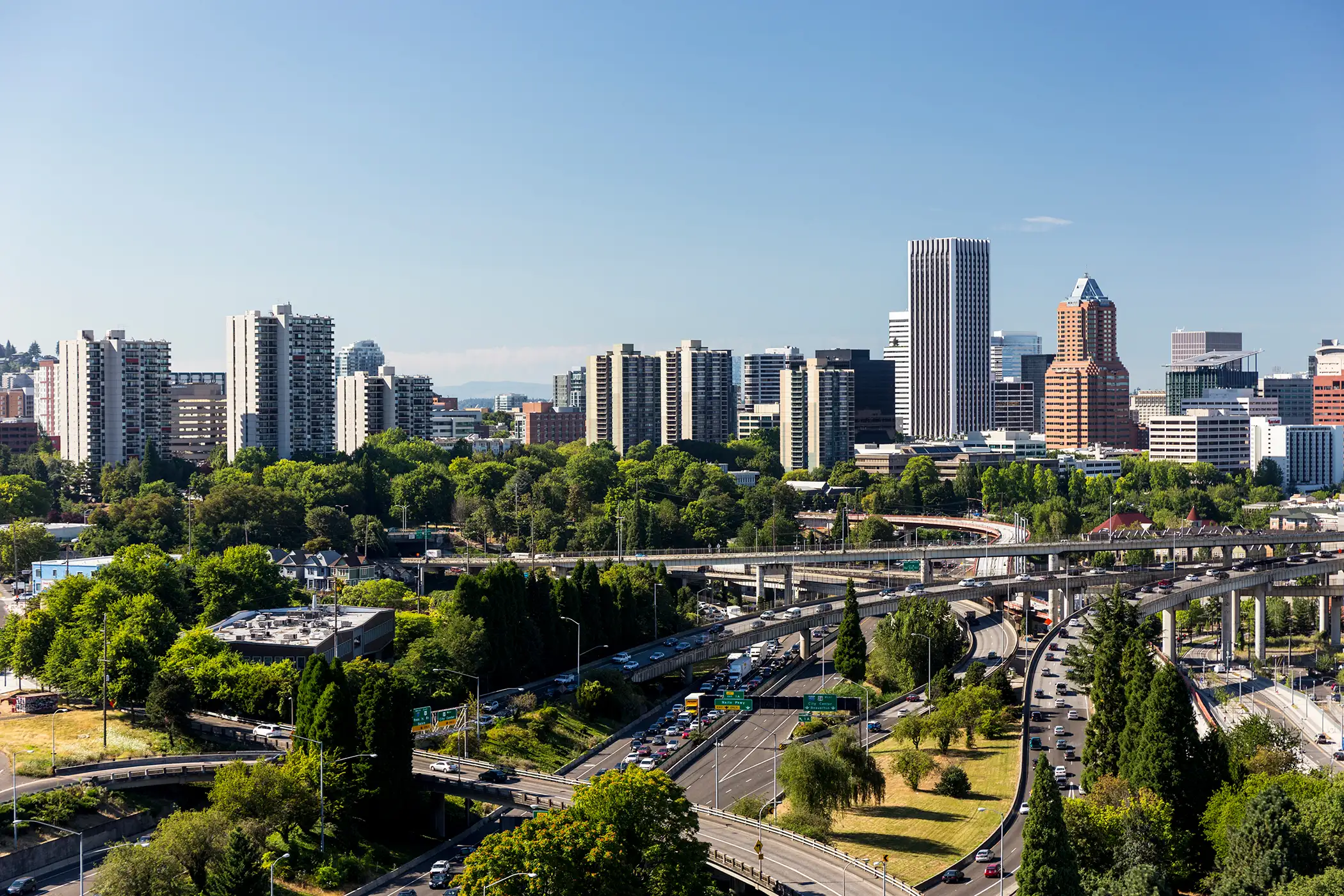 View of downtown Portland