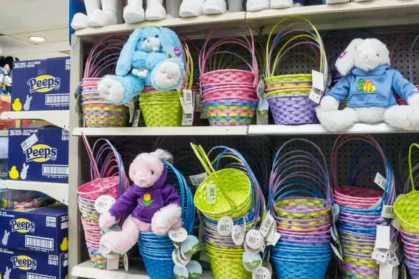 Traditional Easter Decorations Display, Kmart, NYC, 2013.