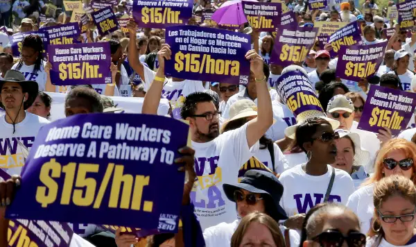 LA County Homecare Workers March For Better Wages