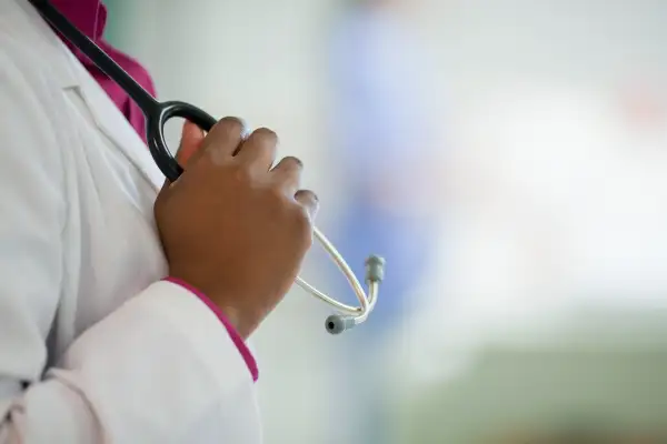 doctor holding stethoscope