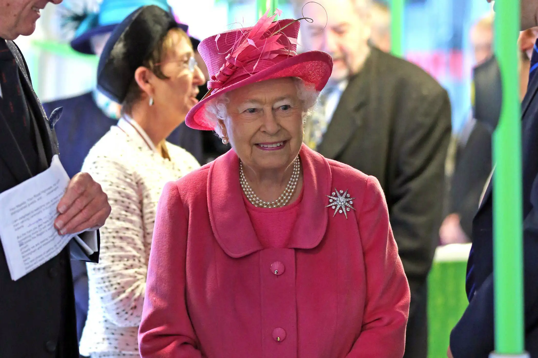 Queen Elizabeth visits the Metroline Tramline Extension in Birmingham, November 19, 2015
