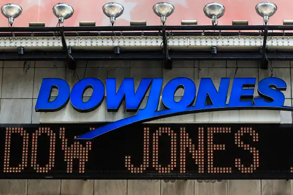 The Dow Jones financial electronic ticker is seen at Times Square in New York July 17, 2012.