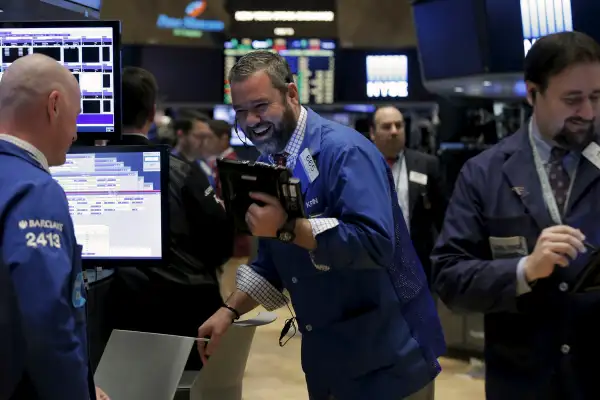 Traders work on the floor of the New York Stock Exchange (NYSE), March 4, 2016.