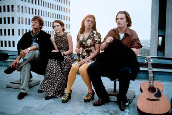 Steve Zahn, Winona Ryder, Janaeane Garafolo and Ethan Hawke in REALITY BITES (1994)